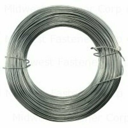 MIDWEST FASTENER Wire, 250 ft L, Steel, Galvanized, 24 ga 23930